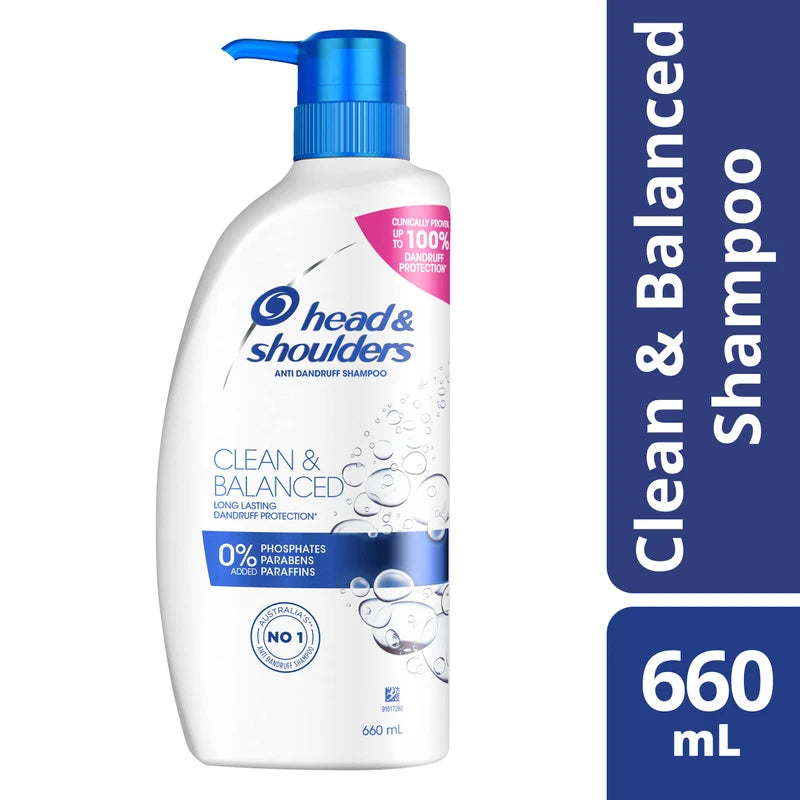 Head & Shoulders Clean Balanced Anti Dandruff Shampoo 660ml (Pack of 1)