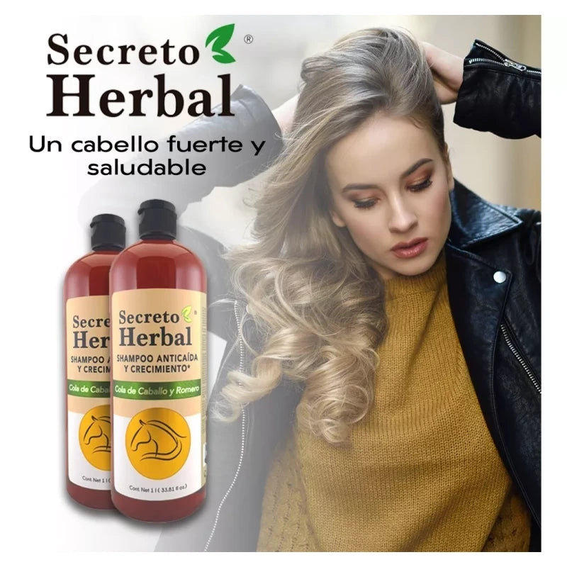 Secreto Herbal Shampoo Secreto Herbal AnticaÃ­da Con Cola De Caballo 1L