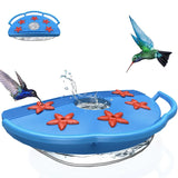 BirdDock Hummingbird Feeder Accessories, Plastic Hummingbird Feeder for Outdoors, Bird Feeder with 6 Feeding Ports, Ideal Gift for Hummingbird Lovers