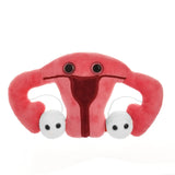 GIANTmicrobes Uterus Plush - Adorable Educational Gift, Detachable Ovaries, Get Well/Medical Health/OBGYN/Surgery/Hysterectomy/Gynecologist Education/Endometriosis/Fertility Gift