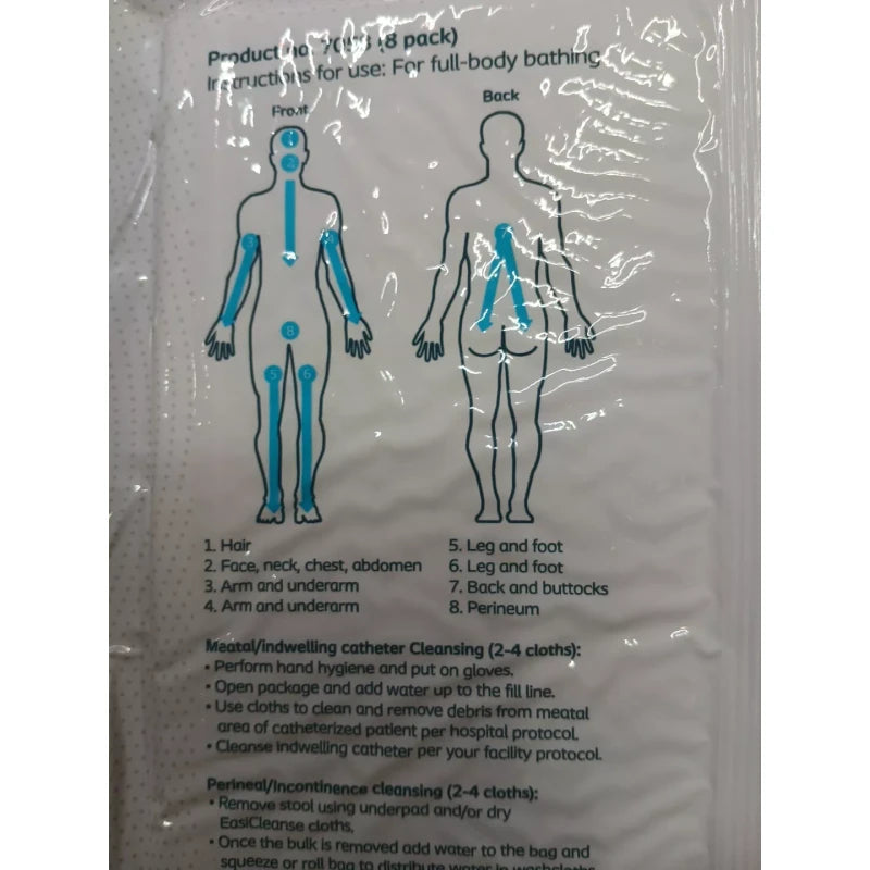 Coloplast EasiCleanse Bath No Rinse Disposable Wash Cloths -8 pk , Lot  5