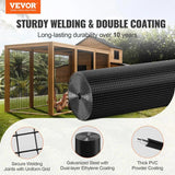VEVOR Hardware Cloth, 48'' x 100' Galvanized Wire Mesh Roll, 19 Gauge Chicken Wire Fence Roll, Vinyl Coating Metal Wire Mesh for Chicken Coop Barrier, Rabbit Snake Fences, Poultry Enclosures - Size:: 24in*50 ft【16Ga】, Wire Diameter:: 16 Ga