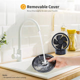 SmartDevil USB Fan, Mini Fan, Small Quiet Table Fan, Stepless Speed 20° Adjustment, USB Desk Fan, Low Noise, USB Fan Easy to Carry, for Office, Home (Black)