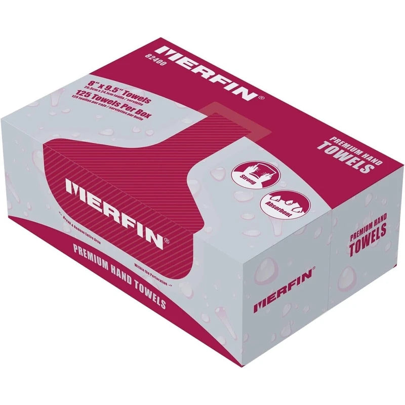 KC Republic Merfin High Absorption Folded Paper Towels 125 Box Multifold Hand Towels Qty 4