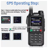 BaoFeng UV18 Pro Max GPS Air Band Walkie Talkie NOAA Type-C Long Range Ham Radio