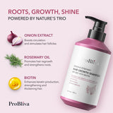 ProBliva Onion & Rosemary Hair Growth Shampoo: Biotin Infused Shampoo for Hair Loss and Thinning Hair - Promotes Healthier, Thicker and Stronger Hair for Women and Men - 16.9 oz