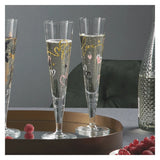 Ritzenhoff 6031004 Champagne Glass 200 ml - Goldnacht Duett F23 Series - 2 x Designer Piece with Real Gold - Made in Germany