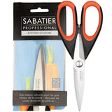 Heavy Duty All Purpose Scissor - Sabatier Professional 22cm/8.5”. Soft Grip, Dishwasher Safe, Multifunctional Utility General Use Strong Straight Edge Snips/Shears. Taylors Eye Witness