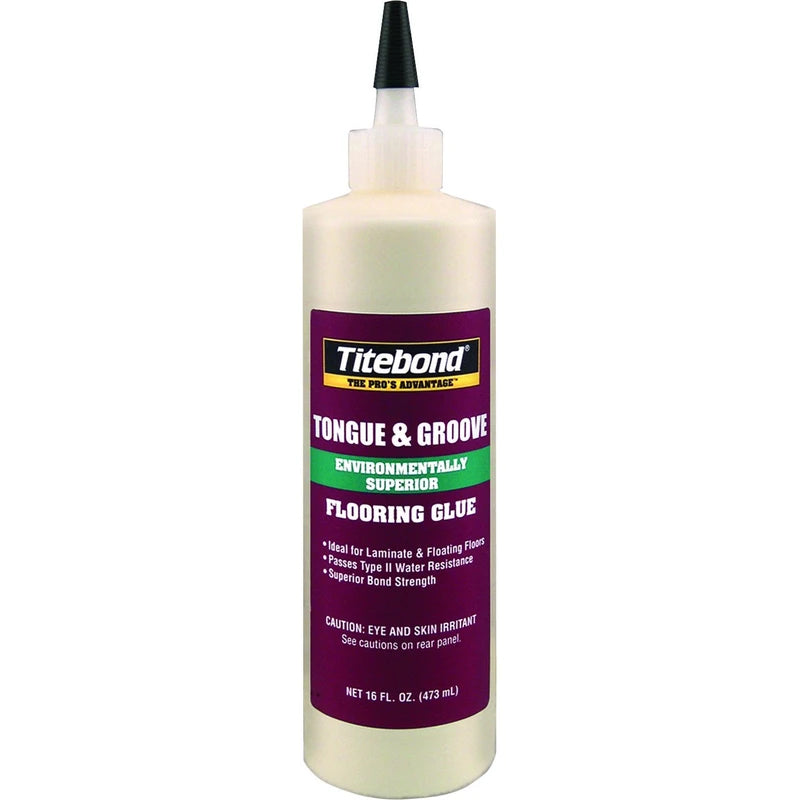 2 PACK Titebond 2104 Tongue and Groove Glue Bottle, 16 oz