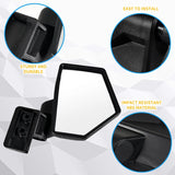 SLORIMOD Door-Mounted Side Mirrors for Ranger XD 1500 24-25, Adjustable Folding Side Rearview Mirrors for Polaris Ranger XD 1500/Crew XD 1500 2024 2025 Accessories, 2PCS, Replace# 2889862