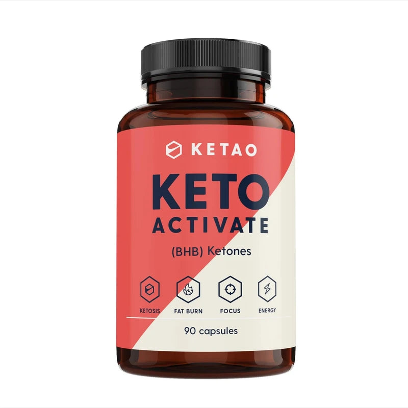 KETAO Keto Activate BHB Ketones Supplement, 90 Capsules, for Ketosis