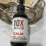 10X Health Calm - L-Theanine & GABA Liquid Drops, Stress Relief Supplement New
