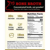 Brite Start Bone Broth - Beef Bone Broth - 12 Count - Keto Friendly Concentrate Packed with 16g Collagen, 20g Paleo Protein -Made from Organic Grass Fed Beef Bones- Single Serve Packets
