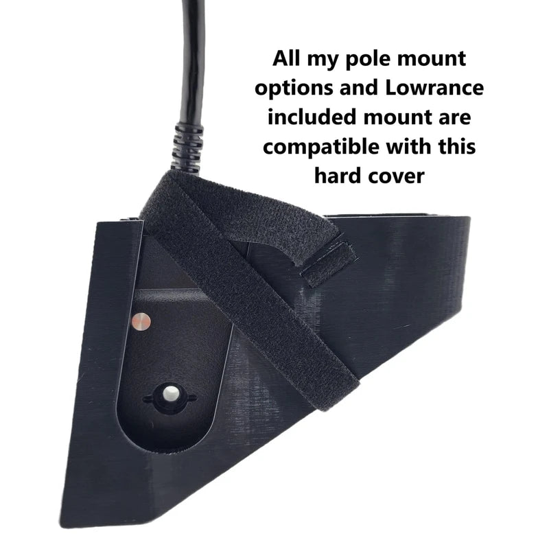 Transducer Mount for Lowrance Eagle Eye 9 - for 3/4" PVC, Summit or HDI Pole, Adjustable Clamp Style for 1" to 1.5" Pole (Clamp Style for 1" to 1.5" Pole)