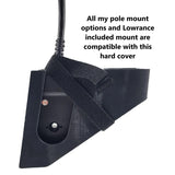 Transducer Mount for Lowrance Eagle Eye 9 - for 3/4" PVC, Summit or HDI Pole, Adjustable Clamp Style for 1" to 1.5" Pole (Clamp Style for 1" to 1.5" Pole)