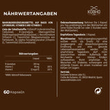 R Alpha-Liponsäure | Starkes Antioxidans mit den Vitaminen C und E | Kontrolliert Cholesterin + Zucker | Appetithemmer | Entzündungshemmend | Maximale Absorption | Für Veganer