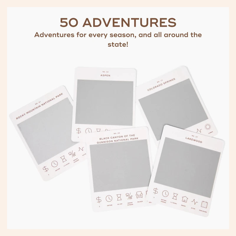 Reach International Outfitters Colorado Adventure Bucket List: 50 Scratch-Off Cards for Outdoor Activities, Tourist Attractions, and Road Trips - Perfect Travel Gift and Guide for Exploring