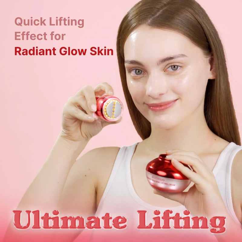 MEDITHERAPY Shumage Gold Seal Lifting Cream+Device, Ultimate Lifting and Tightening for Sagging Skin, Facial Device for Radiant Glow Skin, Elasticity, Anti-Wrinkle