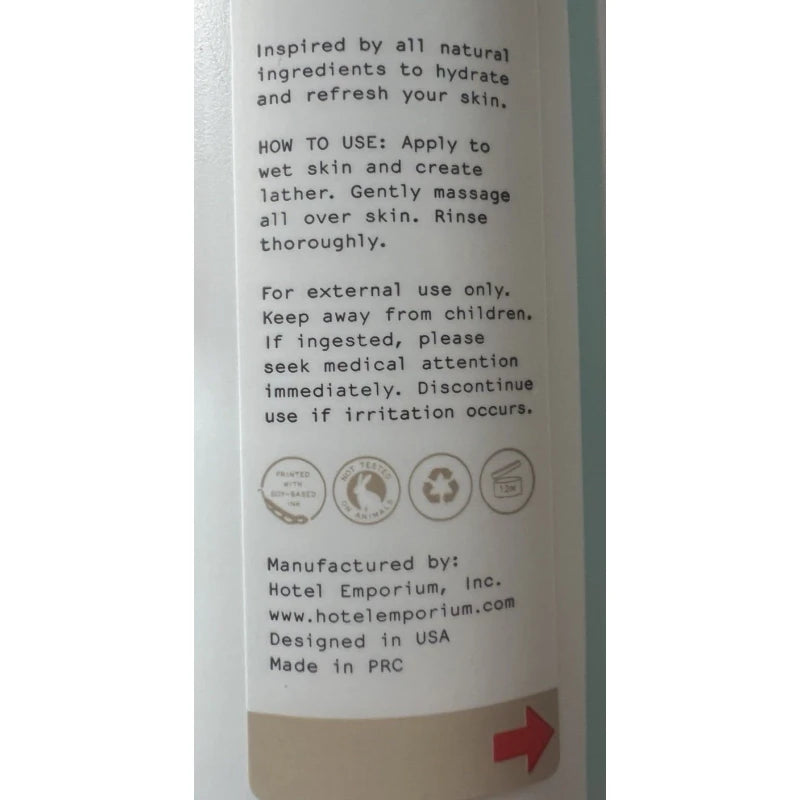 Terra Green 2 Bottles Terra Green HAND & BODY WASH Enriched With White Tea 12.8oz - Wyndham