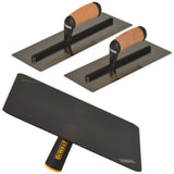 DEWALT Drywall Trowel & Hawk Set | ULTRAFLEX 12/14" 0.4MM Blades + Mud Hawk | DXTT-3-462
