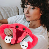 GIANTmicrobes Uterus Plush - Adorable Educational Gift, Detachable Ovaries, Get Well/Medical Health/OBGYN/Surgery/Hysterectomy/Gynecologist Education/Endometriosis/Fertility Gift