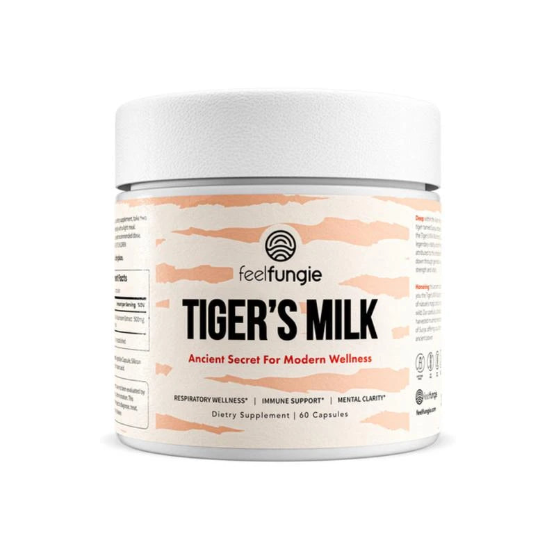 Tiger Milk Mushroom Supplement | Hair Growth & Immune Support | Gut & Digestive Health | Boosts Memory, Focus, Brain Health, Cognitive Focus | Clear Skin, Respiratory & Lung Health