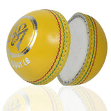 Indoor Leather Cricket Ball - Senior Standard Size Original Seams Machine Stitched Weight 114gm Cricket Balls (1)
