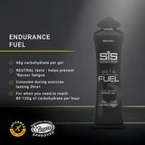 Science in Sport Beta Fuel Neutral | Dual Source Unflavoured Running Gels | 40g Carbs per 60ml Serving | Energy Gels for Endurance, Running and Cycling (6 Pack)