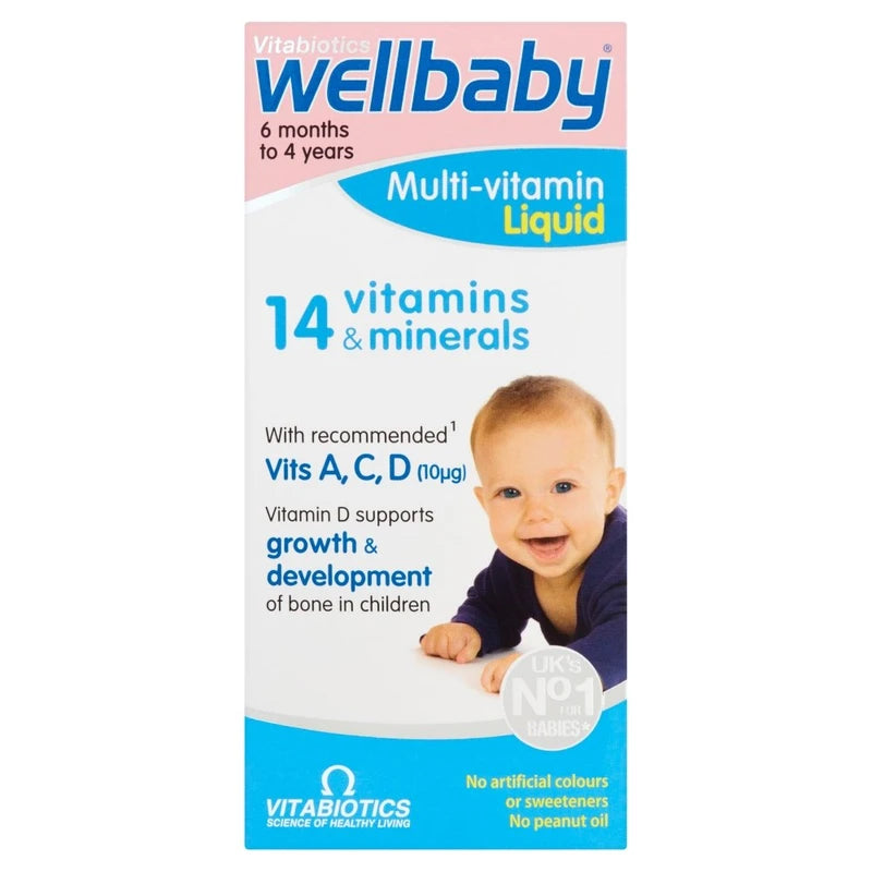 Vitabiotics WellBaby Infant Liquid from 6 Months to 4 Years, 150ml