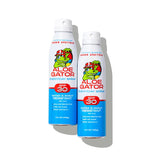 Aloe Gator Sunscreen Spray SPF 30, (2 pack), Broad Spectrum Protection