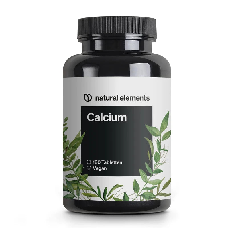Calcium Tablets - 800 mg Calcium from Calcium Carbonate per Daily Dose - 180 Tablets for 3 Months - Vegan, High Dose, No Unwanted Additives - Produced in Germany & Laboratory Tested