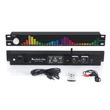 Decibelvibe TNZ SGE6 - Audio Graphic Equalizer with Rear RCA/3.5 Auxiliary Input and Output, Built-in Microphone, USB and Bluetooth Input, Preamp for Home Audio, DJ, HiFi Audio Setup (Silver)