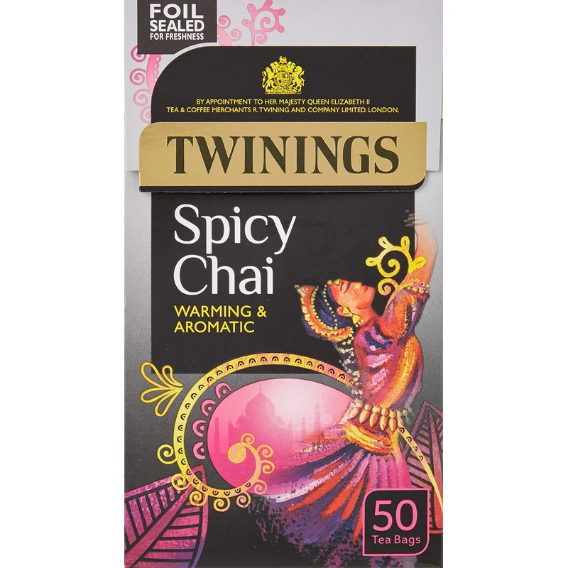 Twinings Spicy Chai 50 Tea Bags, 125g