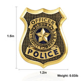 KHBKFW Police Badge Pin Officer Judy Badge Police Badge Brooch For Women, 1