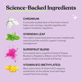 Lemme Curb Cravings Soft Chews - Reduce Appetite, Support Healthy Diet, Metabolism & Lean Body w/Clinically Studied Chromium, Gymnema & B12, No Added Sugar, Mixed Berry, 30 Count (Month Supply)