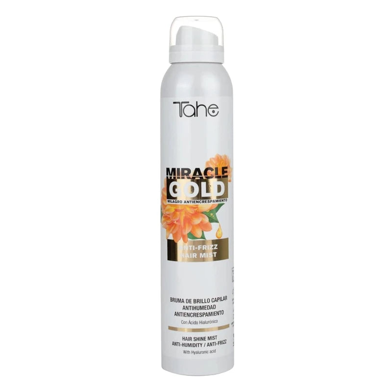 Tahe Miracle Gold Frizz Control Big Kit - Shampoo 1000ml, Mask 1000ml, Hair Shine Mist 200ml - Includes Hair Shine Mist for Ultimate Frizz Control