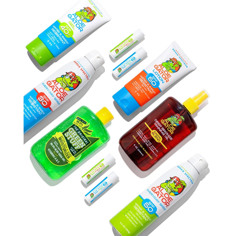 Aloe Gator Sunscreen Spray SPF 30, (2 pack), Broad Spectrum Protection