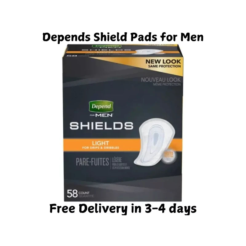 Unbranded Depends Men Incontinence Shields/Pads Light Absorbency - (Same day Shipping)