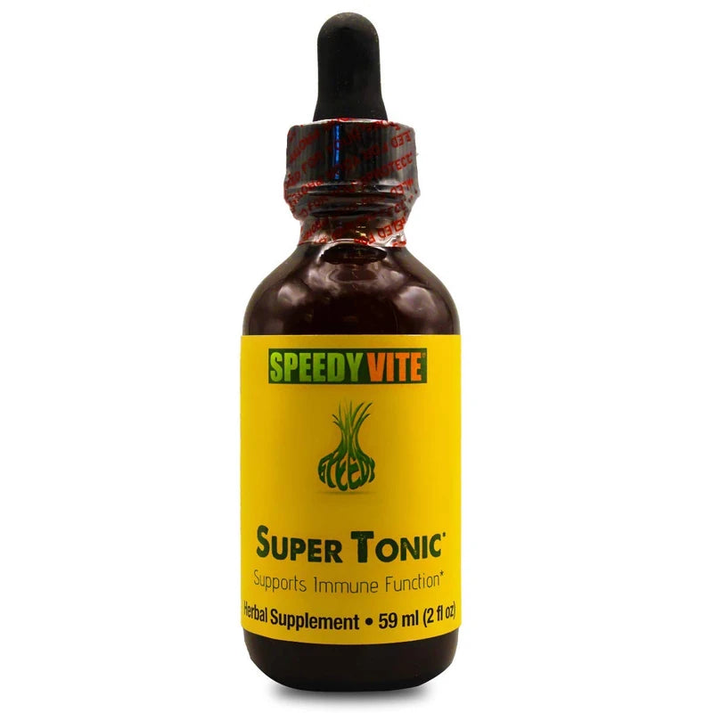 SpeedyVite® Herbal Super Tonic Enhanced Organic (2 fl oz) Apple Cider Vinegar Horseradish Onion Garlic Ginger Serrano Cayenne Habanero Pepper Natural wildcrafted Supports Immune Function*