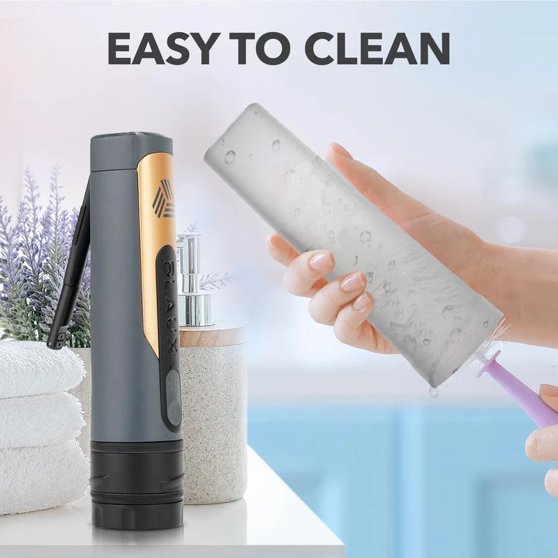 Blaux Portable Bidet for Travel – 5.75 oz Rechargeable Electric Handheld Sprayer for Men and Women – Leakproof, Dual-Pressure, Compact Personal Cleaning Device