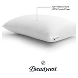 Beautyrest Latex Foam Bed Pillow with Removable Cotton Cover, King - Color: standard