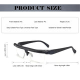 Vi Shift adjustable reading glasses men, Flex Focal Glasses, Adjustable Glasses for Men&Women (Pack of 2)