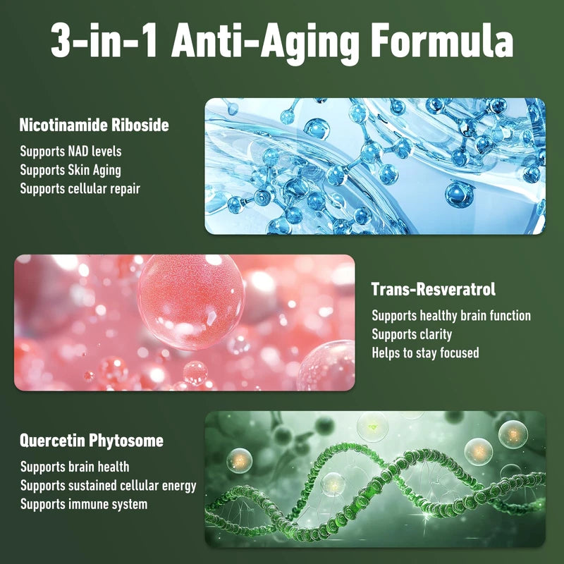 Airboy Airboy Liposomal Nicotinamide Riboside 900 mg, NAD Supplement with Resveratrol,NAD Booster Support Anti-Aging, Energy, Focus - 80 Capsules x 2 Pack