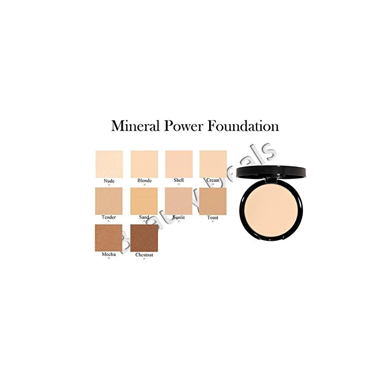 Beauty Deals Mineral Makeup Pressed Powder Foundation - Hypoallergenic- w/sponge (Tender)