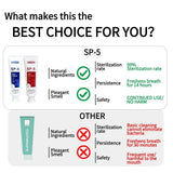 WE2C [SP-5 Probiotic toothpaste], Whitening Toothpaste-Freshens Breath,Fights Plaque - Flavor: red