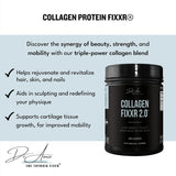 Fixxr Collagen 2.0 by Dr. Amie | with 3 Bioactive Collagen Peptides | Unflavored 30 Servings