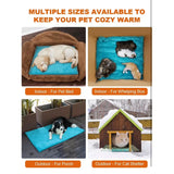 Clawsable Indoor Outdoor Pet Heating Mat 17.7x17.7