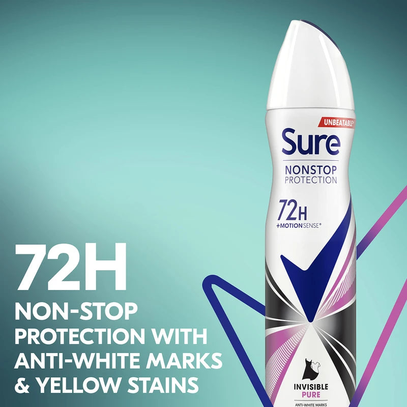 Sure Invisible Anti-perspirant 72h Protection, 250ml