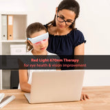 Red Light Therapy Glasses for Eye Health and Vision Improvement, Wearable Blue Light Therapy Glasses - Natural Good for Sleep, Seasonal Mood Disorders & Jet Lag