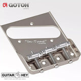 Gotoh NEW Gotoh Ti-TC1S TITANIUM Saddles Compensating BRIDGE for Telecaster - NICKEL
